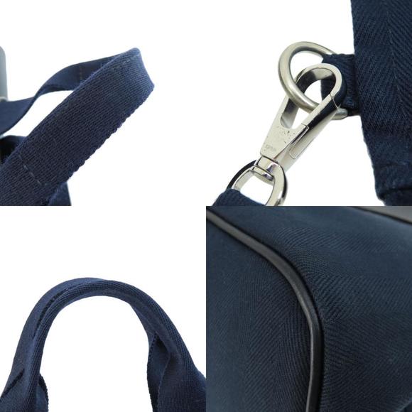 Hermes Valparaiso MM Silver Hardware Handbag Toile Chevron - Picture 8 of 9